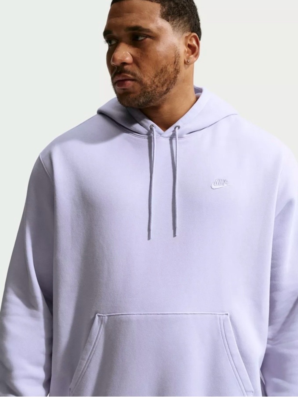 Nike Men’s Sportswear Fleece Light Lavender Pullover Hoodie